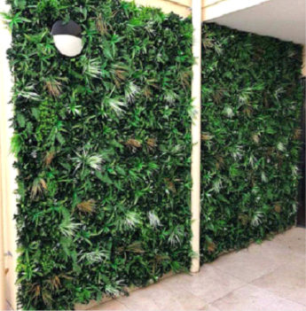 1m x 1m UV Stabilised Wild Tropics Artificial Vertical Garden Panel_1